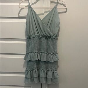 Green Ruffle Dress
